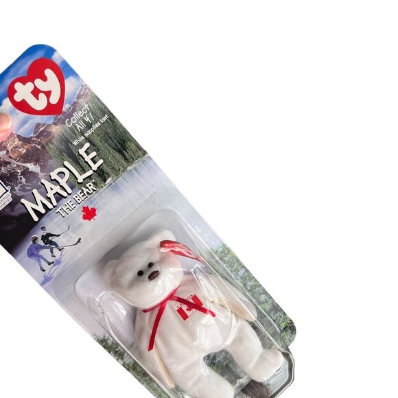 1999 Ty Maple The Bear Beanie Baby McDonalds Exclusive Collectible Toy In Origin - Picture 5 of 5